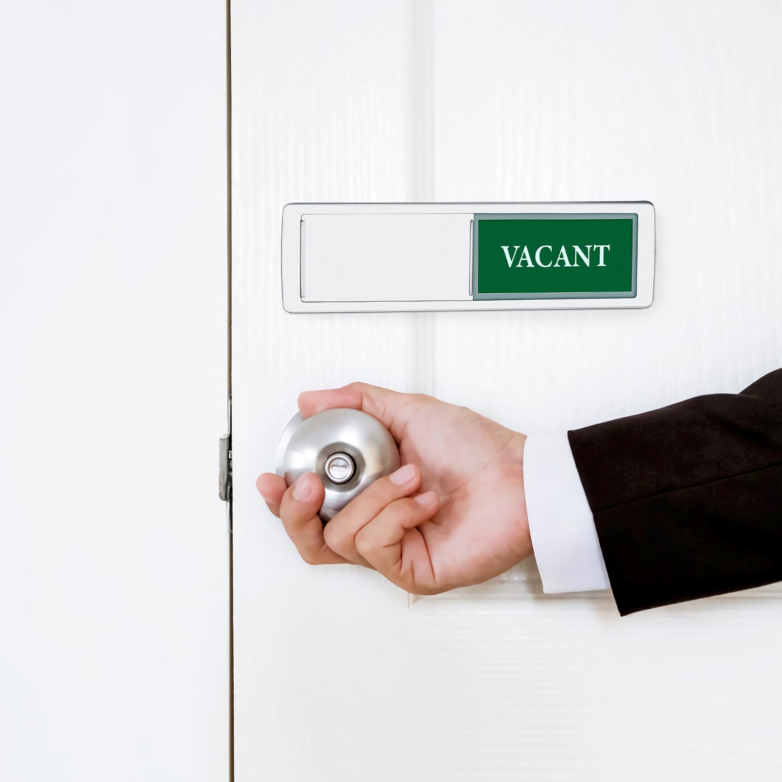 Cartello privacy occupato per la porta del bagno Prodotto vacante Bagno Cursore magnetico Ufficio