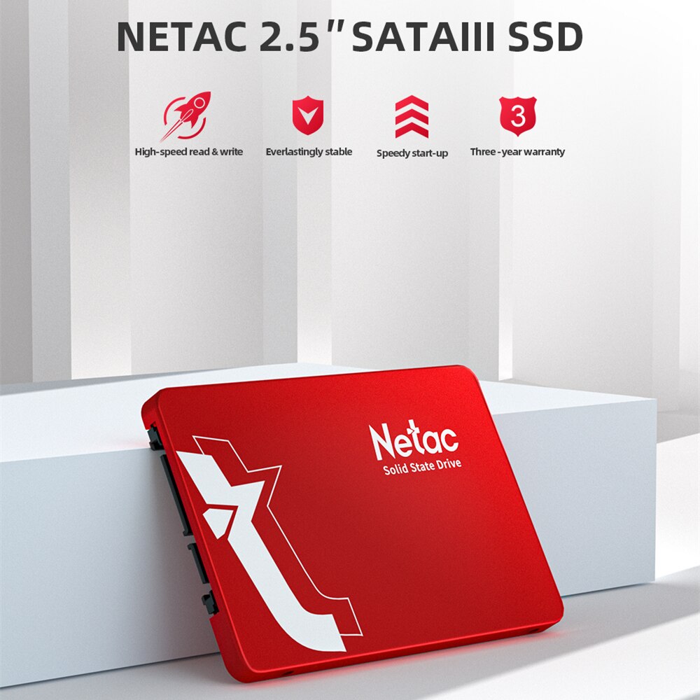 Netac Ssd 240Gb 256Gb 512Gb 2.5 Sata Hdd Ssd 128Gb Metalen Harde Schijf 1T 2T Interne Solid State Drive Voor Desktop Laptop