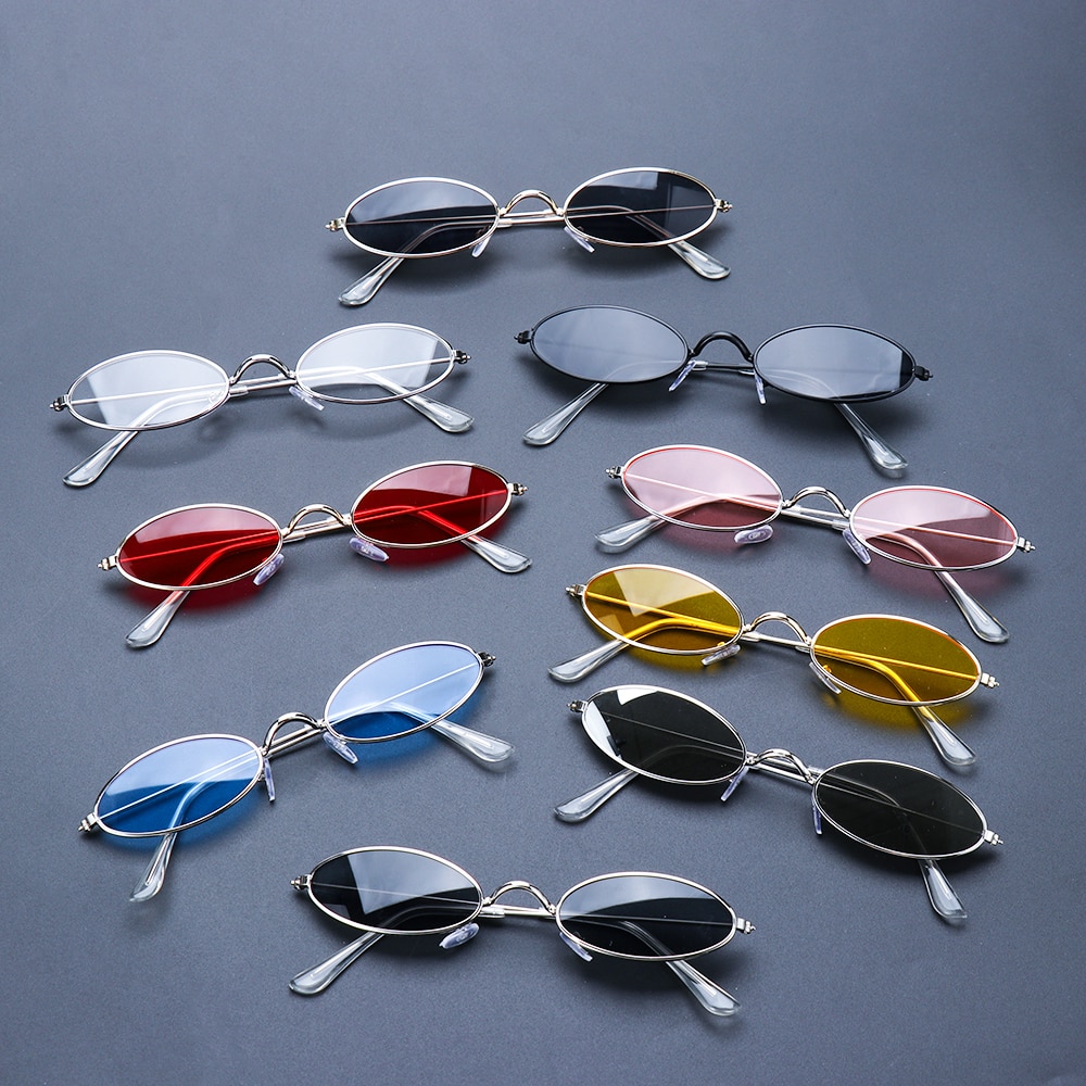 Lunettes de soleil de cyclisme Vintage pour moto, pour hommes et femmes, petite monture ovale, rétro, à la , Cool