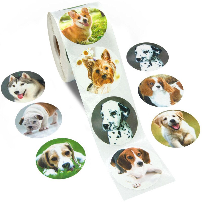 100-500pcs Lovely Cat stickers Sealing labels Reward sticker for school teacher Cute animals kids stationery sticker decor: YH73-300pcs