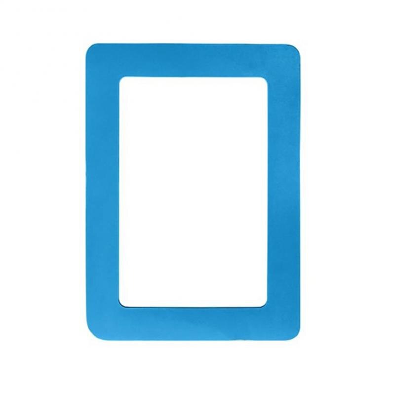 1PC DIY Photo Frame Home Colorful Magnetic Picture Frames Fridge Refrigerator Magnet Photoframe PVC Magnetic Frame Home Decor