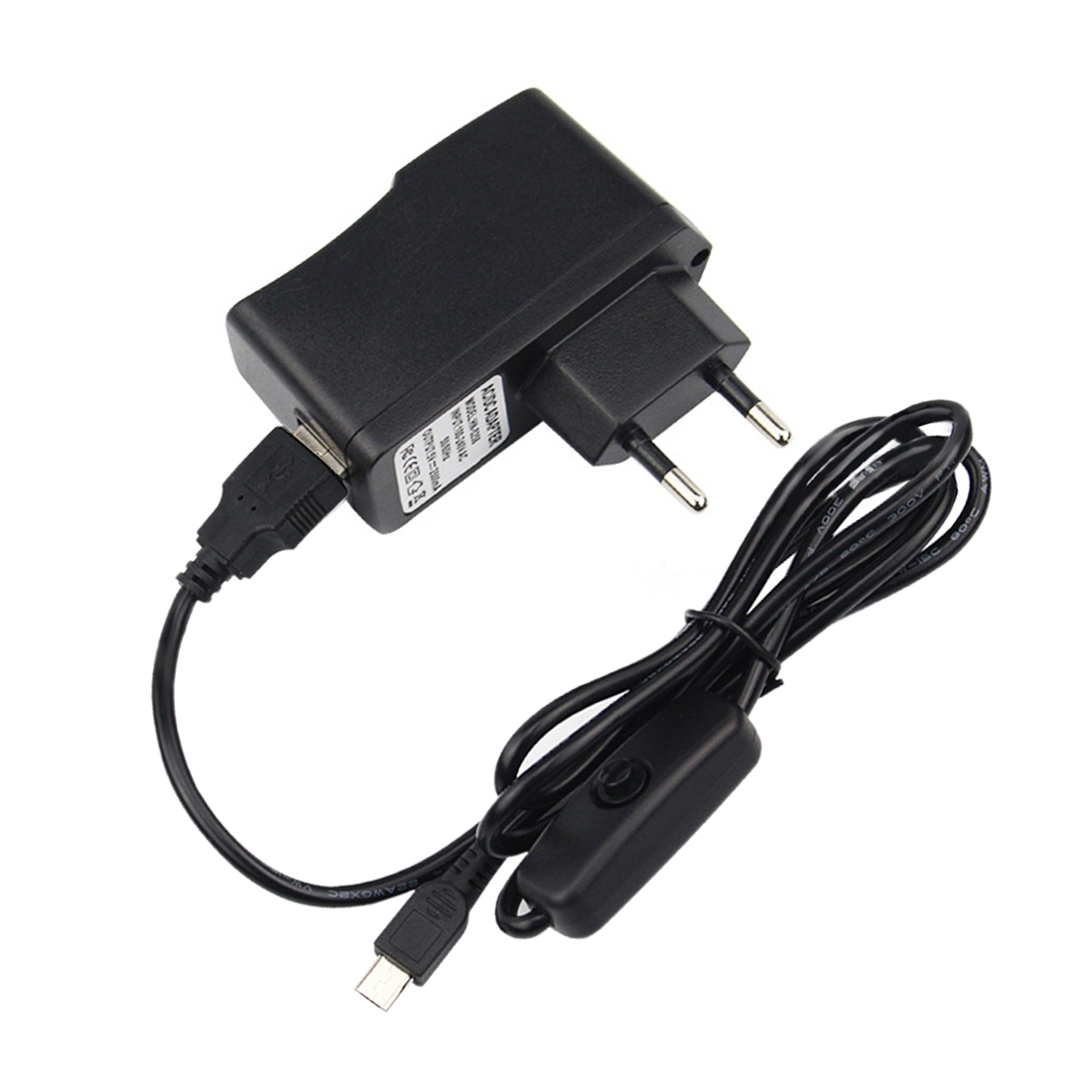 5V 2.5A Power Supply USB Charger Adapter With On Off Switch For Raspberry Pi 3B+ - UK Plug/EU Plug/US Plug: EU Plug