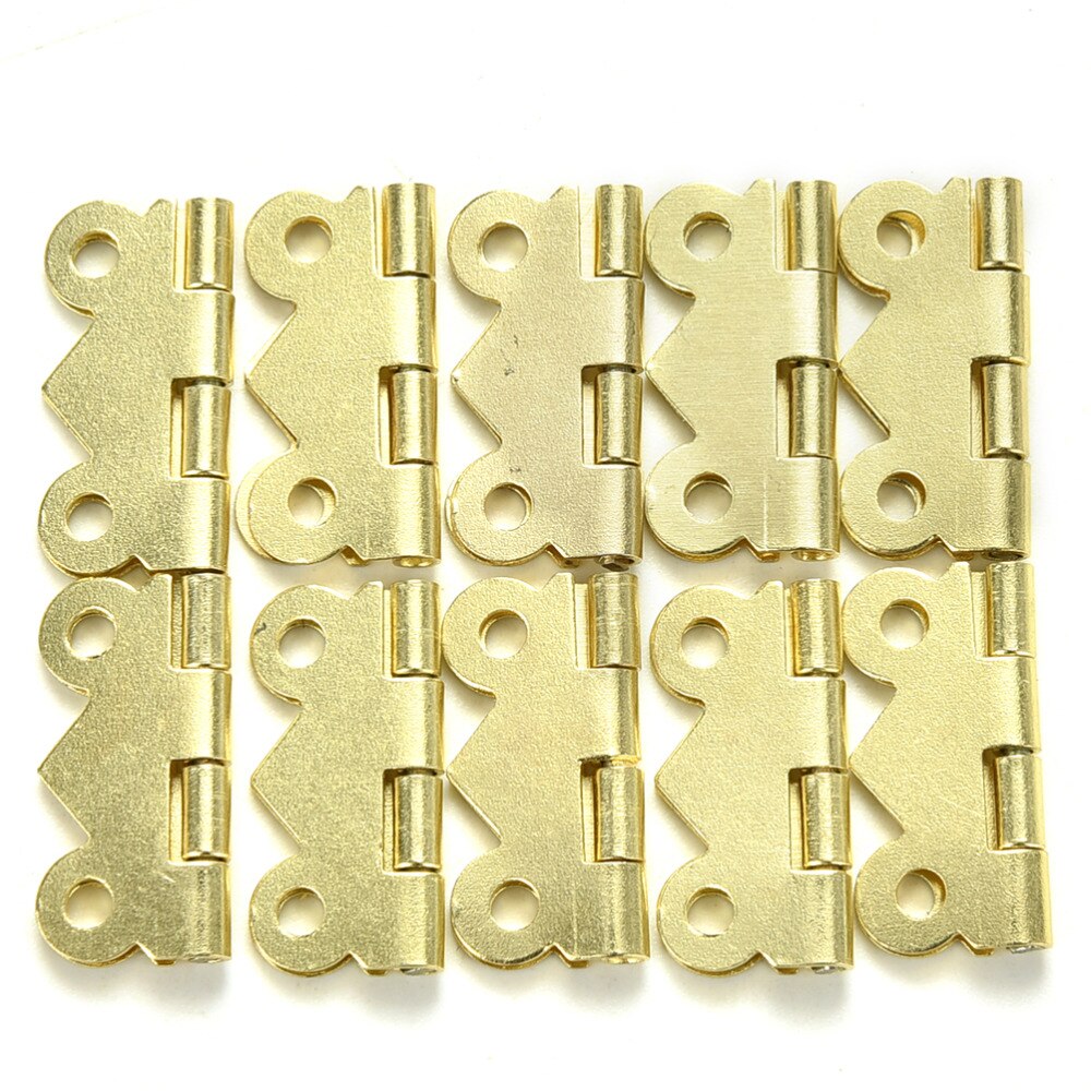 Mini charnières de porte papillon, 10 pièces, 20mm x 17mm, en Bronze, pour tiroir d'armoire, boîte à bijoux, charnière de décoration pour quincaillerie de meubles