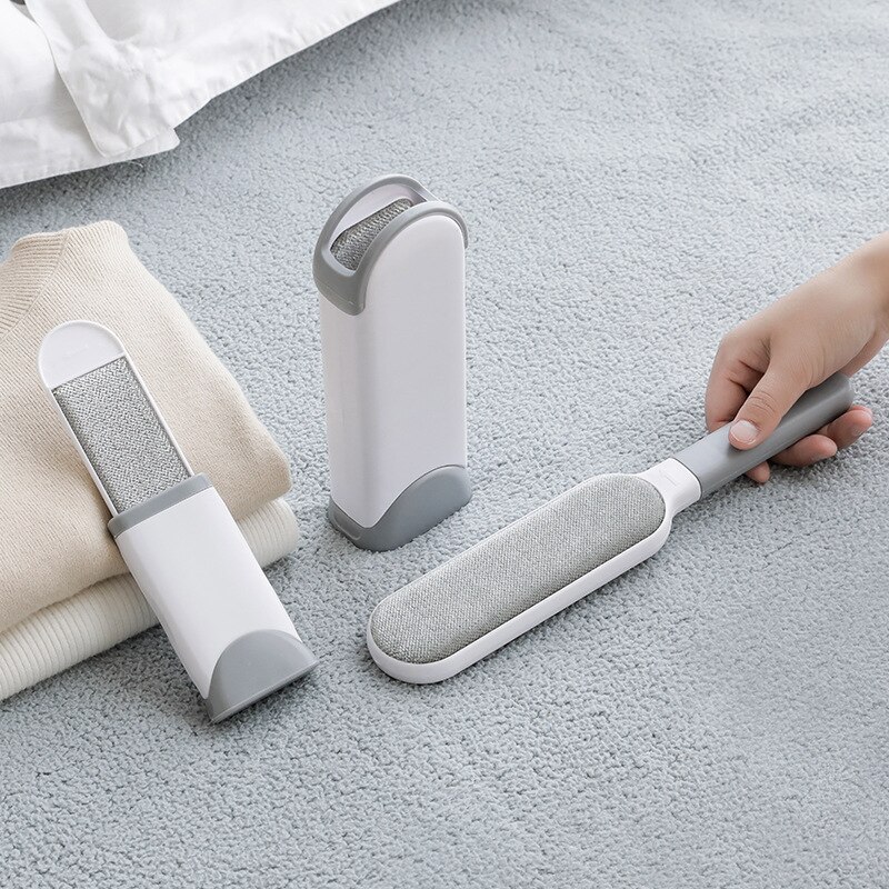 Double sided Reusable Cleaning Brush Clothes Lint Rollers Static Brushes Home Coat Suit Brush Pet Hair Fur Remover