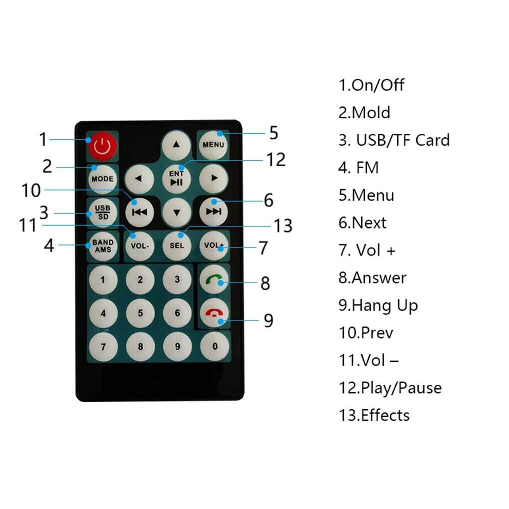 7-Inch Bluetooth Dash Touchscreen Double-DIN Car Stereo Receiver Rear View Camera Vehicle Player