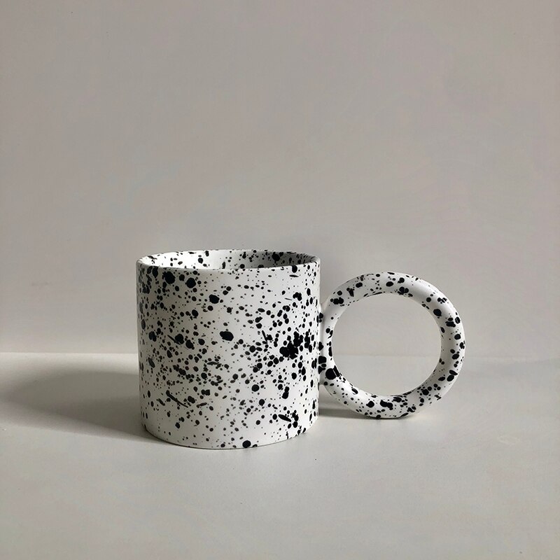 Einfache Moderne Kaffee Tasse Becher Große Kapazität Hohe Temperatur Beständig Große Keramik Tassen Hause Büro groß Ohr Wasser Tee Tassen: B