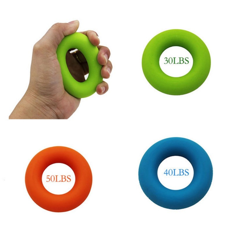 1Pcs Strength Hand Grip Ring Muscle Power Training Rubber Ring Exerciser Gym Expander Gripper Strength Finger Ring