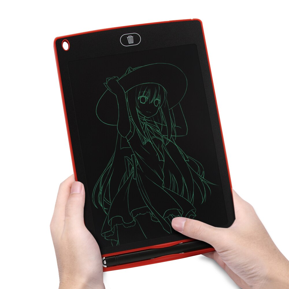 CHYI Wireless Epaper LCD Writing Tablet 8.5 Inch Digital Drawing Board Electronic Graphic Notepad Memo Pads For Children To Draw: Red