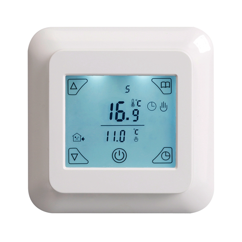 Touch Screen Thermostat Electric Thermostat Room Thermostat Underfloor Heating Programmable Thermostat 16A V8.716: Default Title