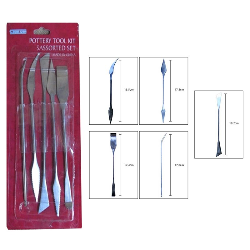 Plastic/Wooden/Metal Tools DIY Ceramic/Pottery Clay Sculpture Tools Set Shaping/Modeling/Sculpting/Carving/Coloring Clay Tools