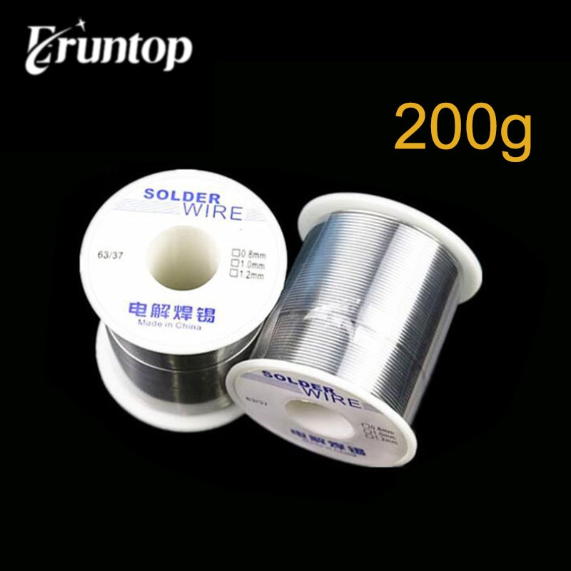 1 stk 0.8 1.0mm sveisejern lodding  sn25 pb 75 tinn bly fluss loddetråd 200g