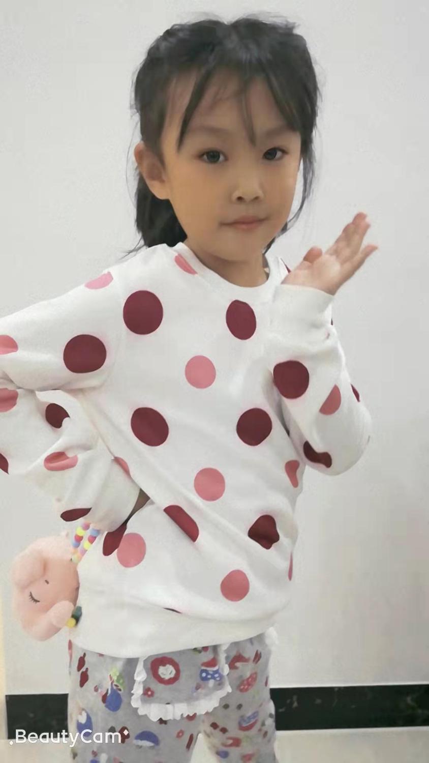 Girl boy thermal underwear autumn fall spring shirt clothing with velvet