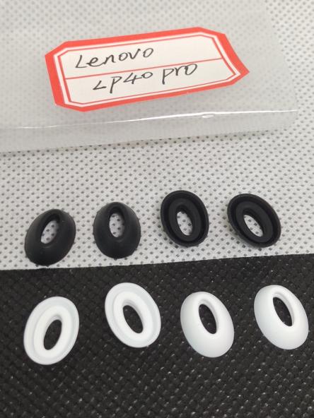 2 paar siliconen oordopjes gels geschikt voor Lenovo LP40 Pro draadloze oortelefoon oordopjes accessoire