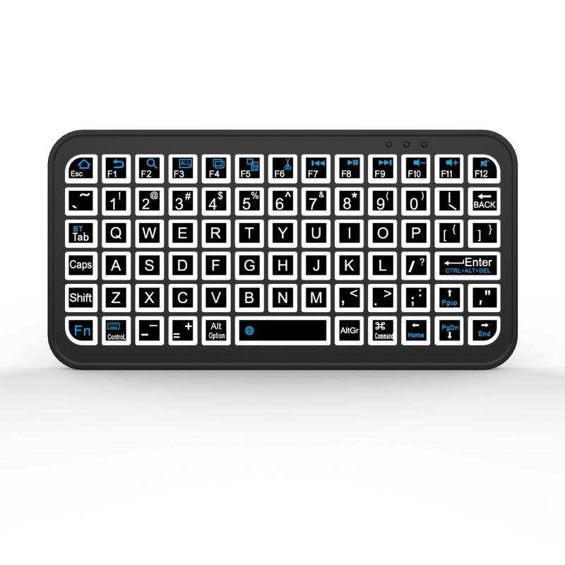 Draadloos Bluetooth 5.2-toetsenbord voor tablet Android iOS Windows Verlicht toetsenbord Engels 5 inch Keycups Mini oplaadbaar toetsenbord: Default Title