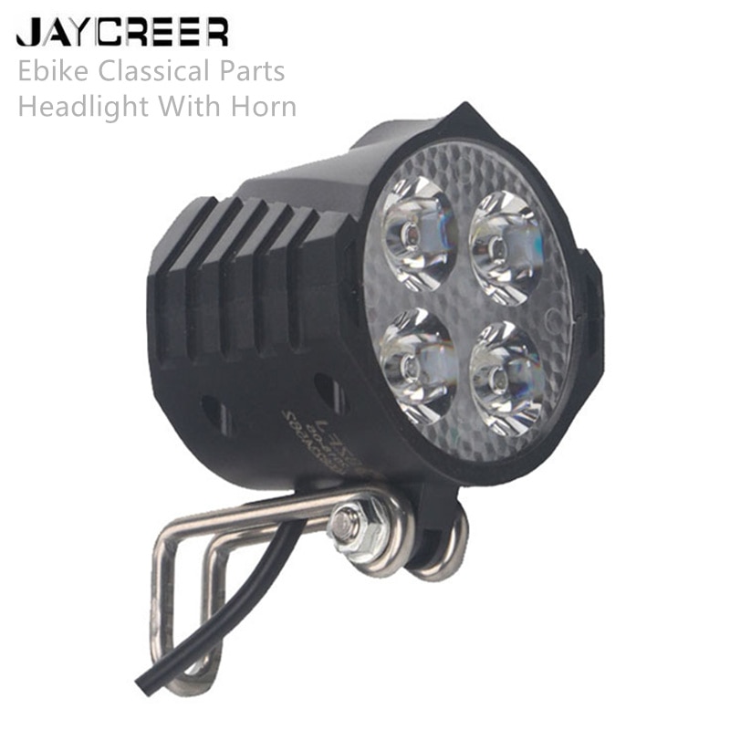 Jaycreer Voltage: 12-80 V Koplamp Ebike Koplamp Bike Front Light Elektrische Fiets Led Light Front Light Met Hoorn