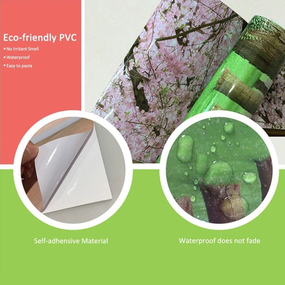 Outdoor Prullenbak Sticker Vinyl Natuurlijke Groene Planten Boeket Zelfklevende Trush Keuken Wheelie Bin Stickers Vuilnisbakken Stickers