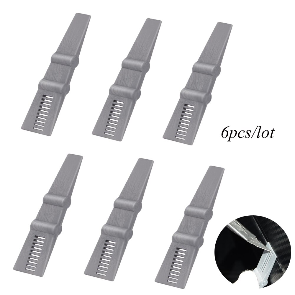 FOSHIO 6pcs Vinyl Auto Wrapping Applicator Carbon Fiber Film Stick Squeegee Scraper Window Tint Car Sticker Glue Remover Tool