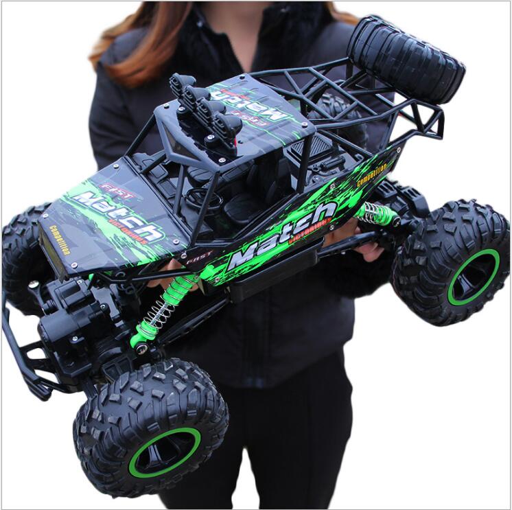 1:12 1:16 4WD RC Autos 2,4G Fernbedienung Modell Buggy High speed Off-Road Fahrzeug klettern Lkw Spielzeug jeeps für Jungen Kinder: 37cm green