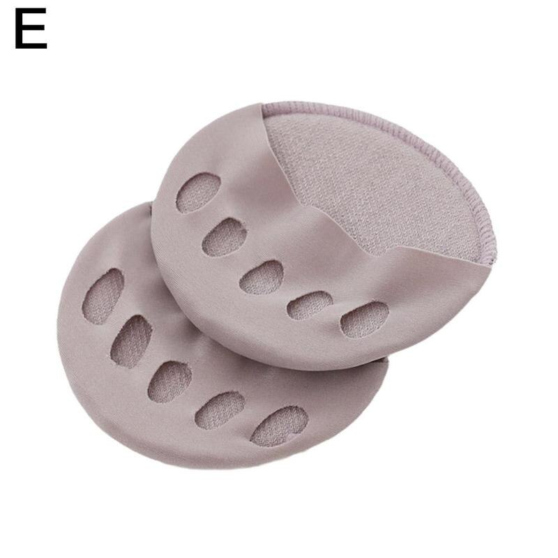 Vijf Tenen Voorvoet Pads Vrouwen Hoge Hakken Half Inlegzolen Inserts Absorbeert Teen Likdoorns Voet Pijn Care Eelt 1 Paar Shock pad Soc M5i6: E