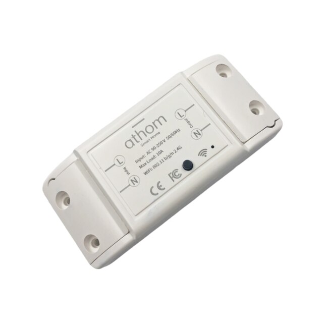 ATHOM Homekit y MQTT WIFi interruptor de relé inteligente 1Ch 10A