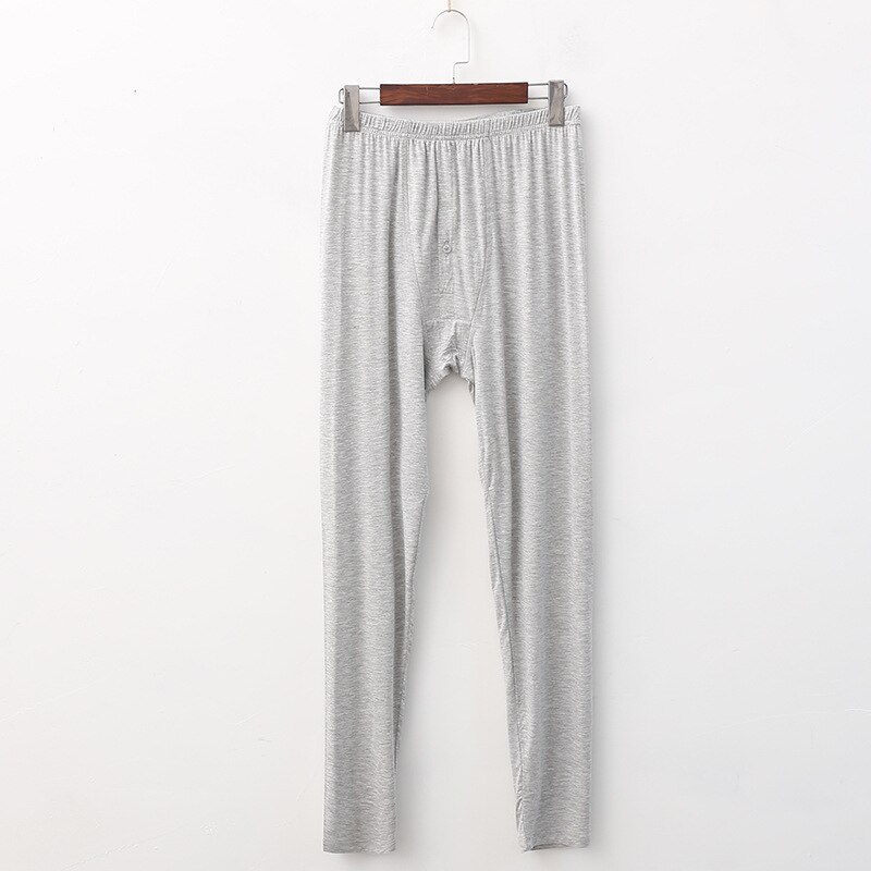 Fdfklak herre #39 modal vår høst lange sovebukser menn pyjamas lounge wear hjemmebukser pluss størrelse xl -5xl: Grå / Xxl