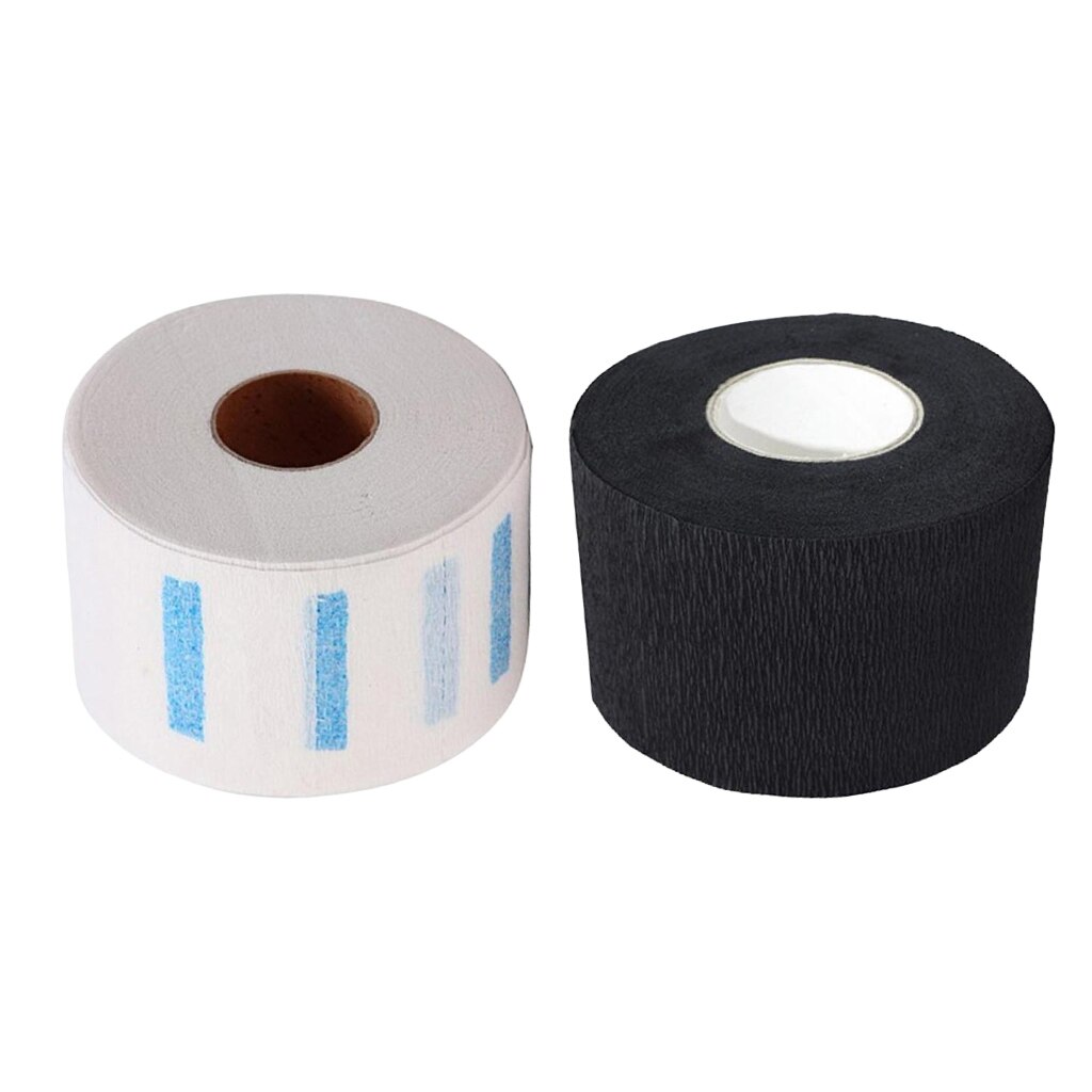 Rollo de papel con volantes en el cuello para salón de corte , desechable, de papel para peluquería