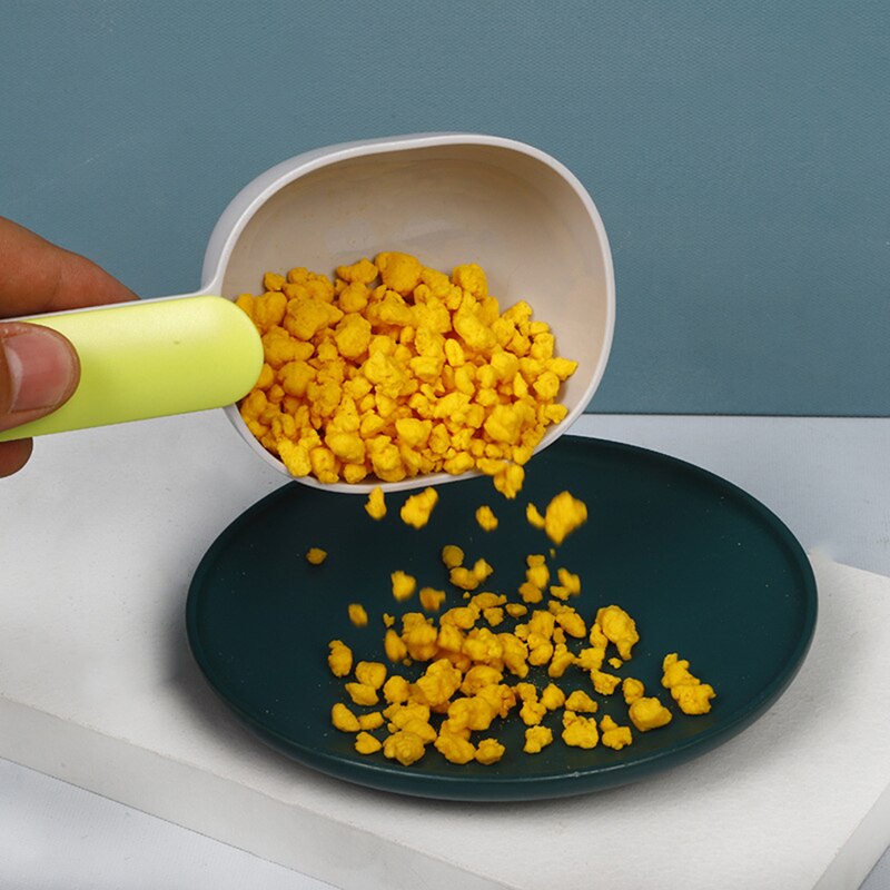 Huisdier kat hond voerschep multifunctionele voerlepel grote capaciteit verdikking kat hond lepel plastic schep huisdier voerbak