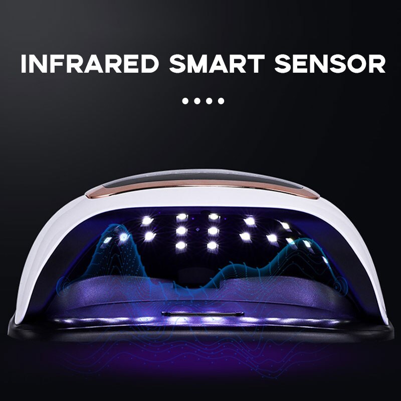 Krachtige Uv Led Lamp Voor Nagels Gel Droger 80W Lamp Voor Drogen Nagels Uv Gel Vernis Met Sensor Lcd display Lamp Voor Manicure