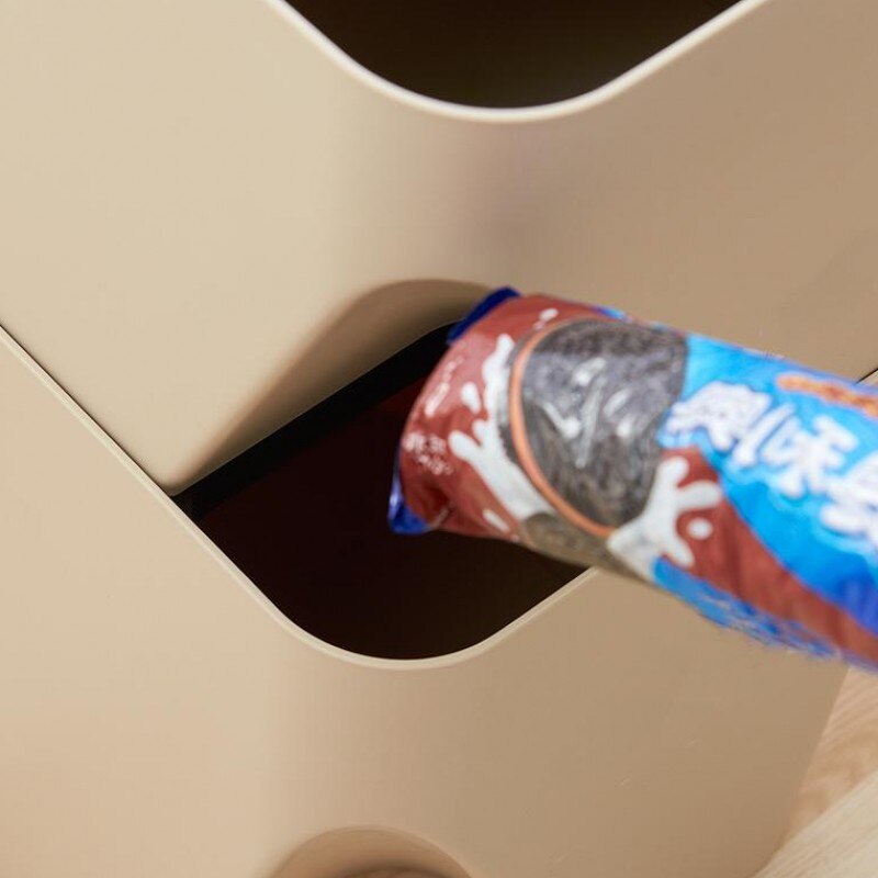 Japanese-Style Trash Can Stack Home With Lid Living Room Kitchen Bathroom Dry And Wet Classification Storage Bucket