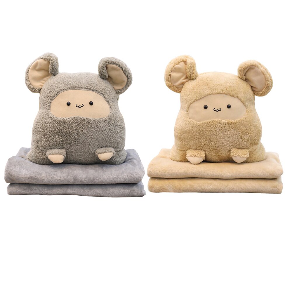 Coussin de souris de dessin animé Auto 3 en 1 | Mignon tapis de climatisation de voiture, coussin d'oreiller à main , couverture pour appui-tête de voiture
