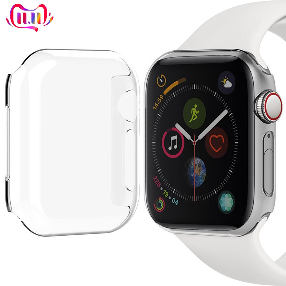 Watch Case for Apple Watch band apple watch 5 4 3 cover 44mm 40mm Colorful cover PC Frame iwatch apple watch series 5 4 3 44 mm