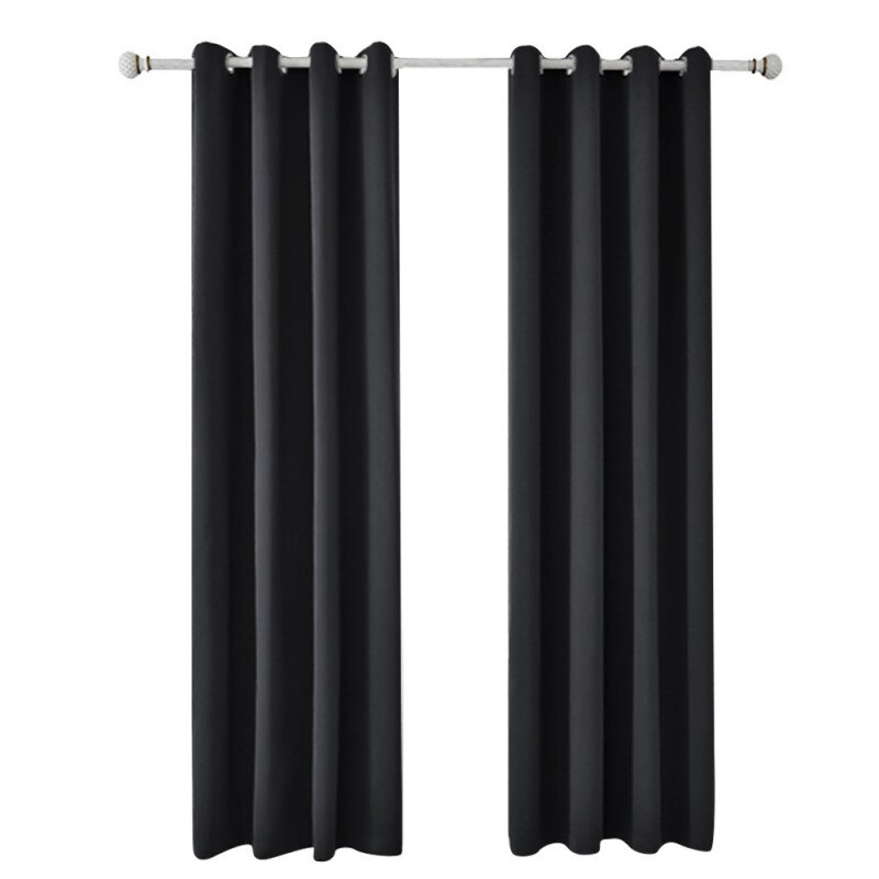 High Blackout Black Curtains 52*63 Inches Made Of 3-Layer Polyester Material Comfortable To The Touch 90% Shading: a / 107 160