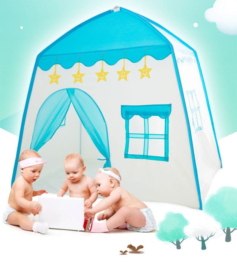 Kids Indoor Outdoor Castle Tent Baby Princess Game House Flowers Blossoming Boy Girl Oversized House play Wigwam mats