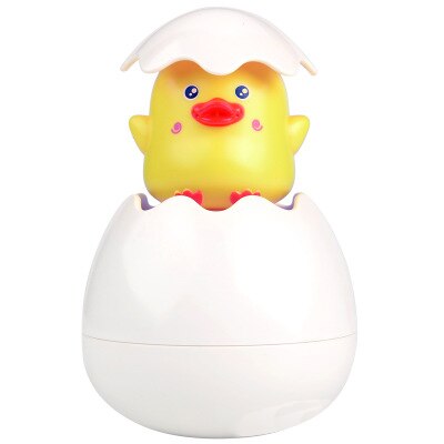 Baby Bathing Toy Kids Cute Duck Penguin Egg Water Spray Sprinkler Bathroom Sprinkling Shower Swimming Water Kids Water Toys: Yellow chick