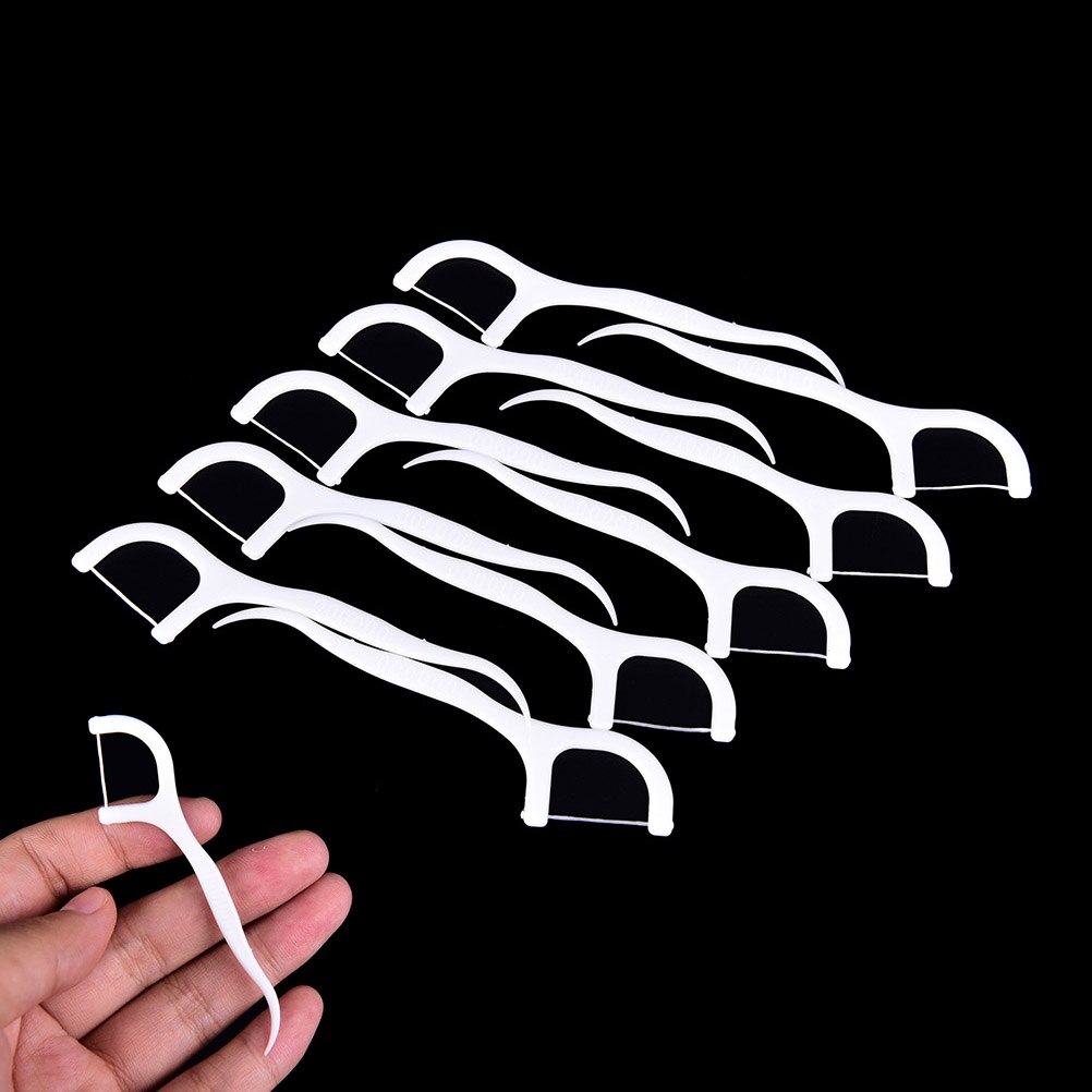 20pcs Dental Floss Oral Diepe Schoon Tanden Bleken Rager Schoon Tanden Stick Tandenstokers Floss Pick Mondhygiëne Tand