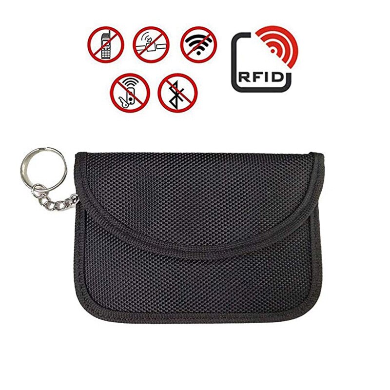 RFID Signal Blokkeren Bag Sleutelhanger Signaal Blokkeren Bag Assurance voor Keyless Entry, Autosleutel Afstandsbedieningen, credit Card Bescherming