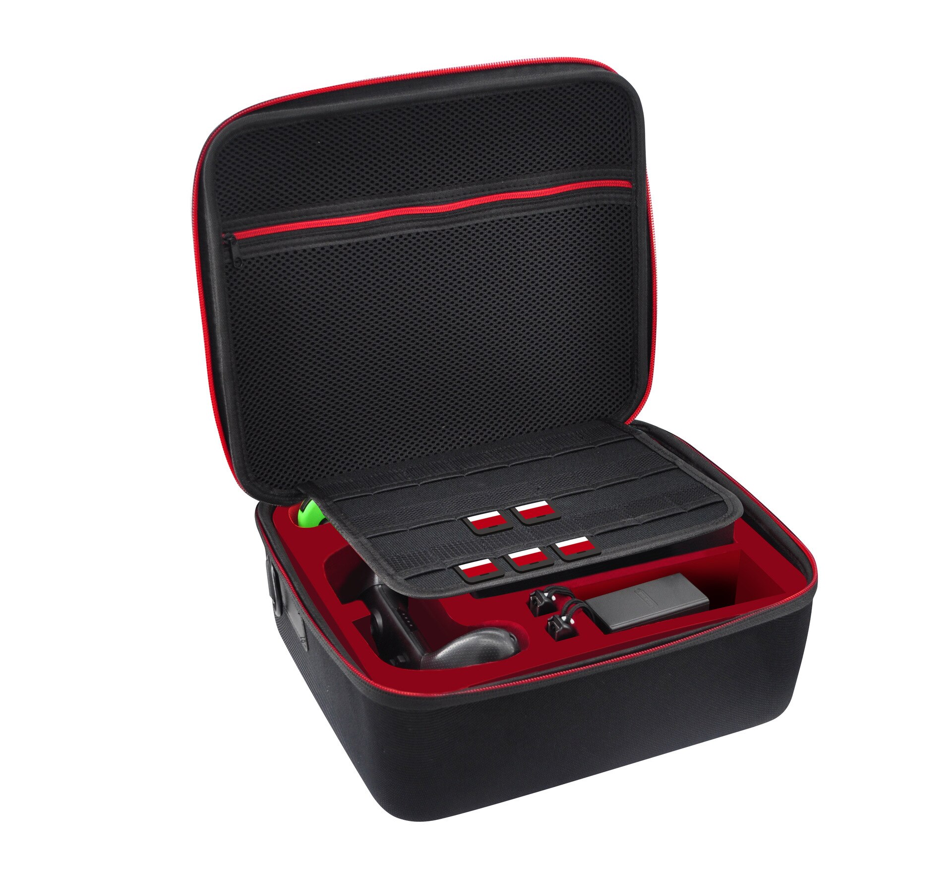 Neuestes nintendo switch-spielzubehör: große aufbewahrungstasche, farbenfrohe tragetasche für die originale nintendo switch-konsole