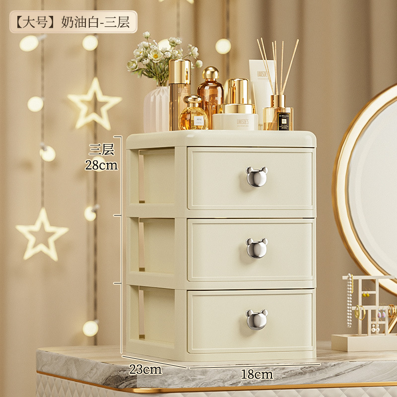 Mini skrivebordsopbevaringsboks skuffestil smykker papirvarer tape diverse varer kasse bog skrivebord kompakt opbevaringsbeholder: Lilla