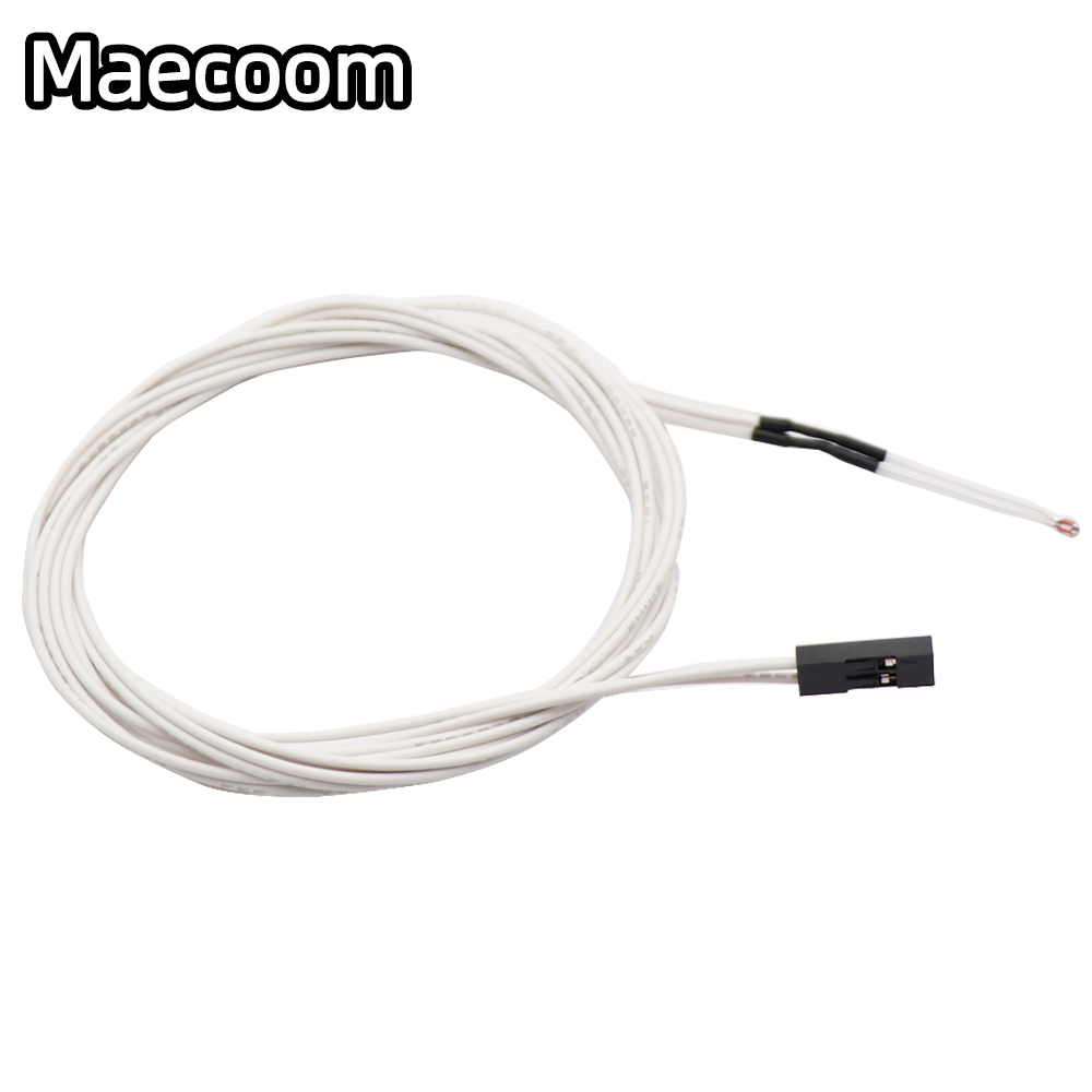 3D Printer parts Thermistor NTC Temperature Sensor 3950 1% line100&amp;150cm 100K with XH2.54 Dupont Terminal 2P Connector Terminal: 20pcs / With Dupont Terminal