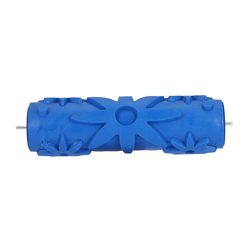 7Inch 3D Rubber Wall Decorative Painting Roller, Patterned Roller Wall Decoration Tools Without Handle Grip, Rose Roller: 167c