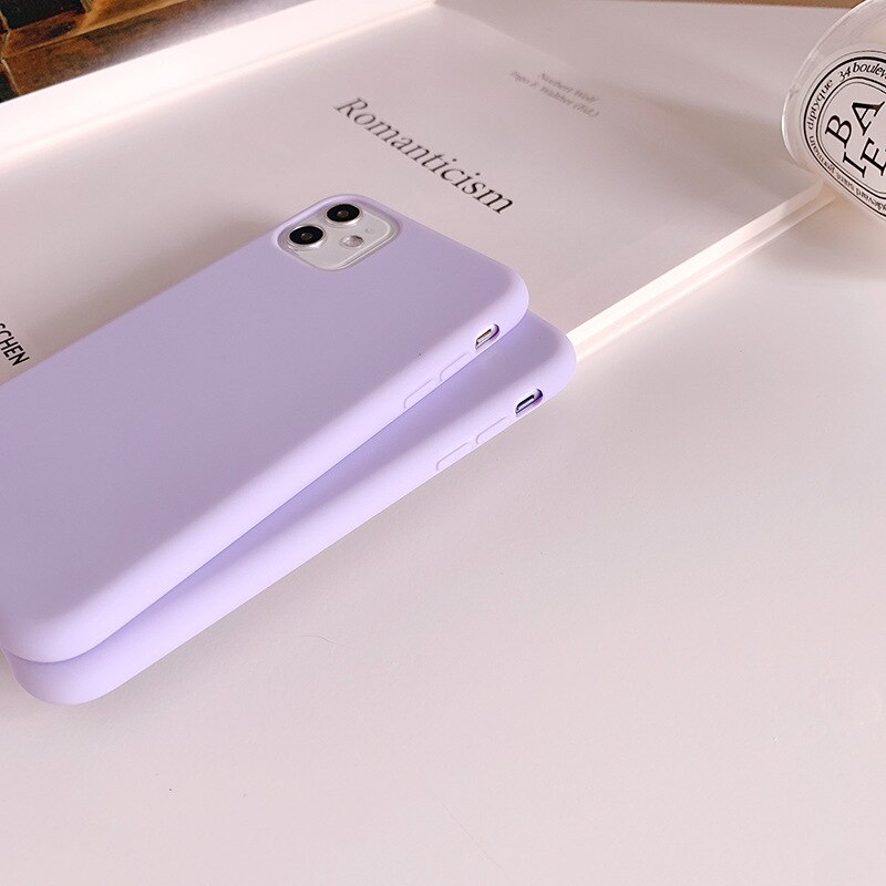 Persönlichkeit Kreativität lila Flüssigkeit Kieselsäure Gel Für iphone11 Profi max xs max xr SE2020 praktisch fallen 7 8Plus telefon weichen fallen