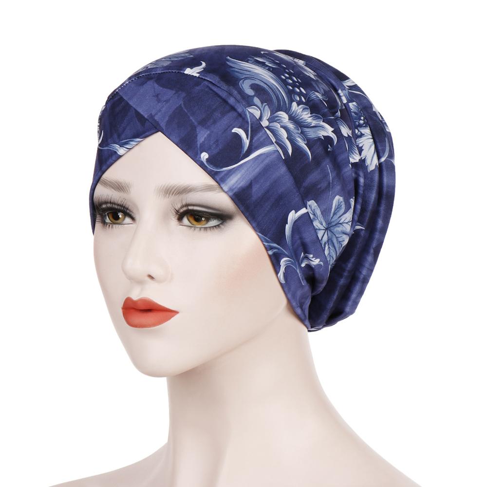 Bonnet indien en coton imprimé léopard pour femme, Turban islamique, prêt à porter, nouvelle: 10