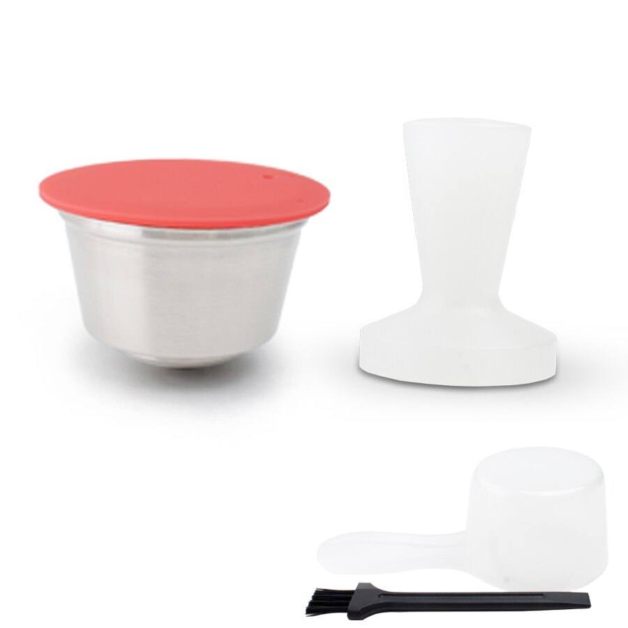 EDELSTAHL Metall Wiederverwendbare Kapsel passen FÜR Dolce Gusto Kaffee Maschine Kompatibel mit Nescafe Nachfüllbare Filter Tropf Schote: 1Schote 1PP manipulieren