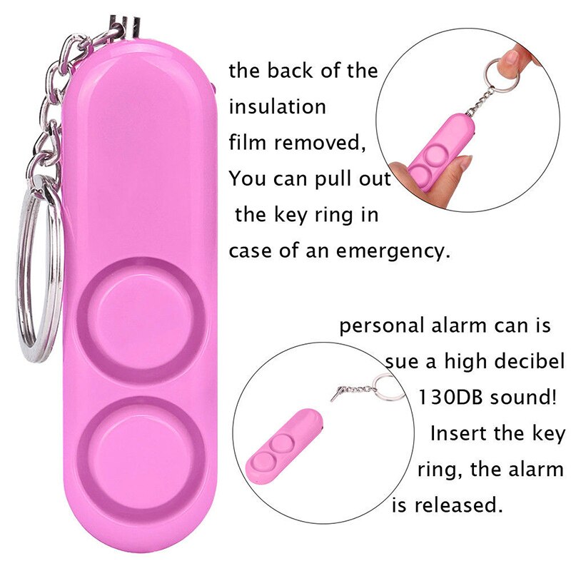 LLavero de seguridad Personal SP99, dispositivo anti-rape, alarma de doble bocina, alerta fuerte de ataque, Panic