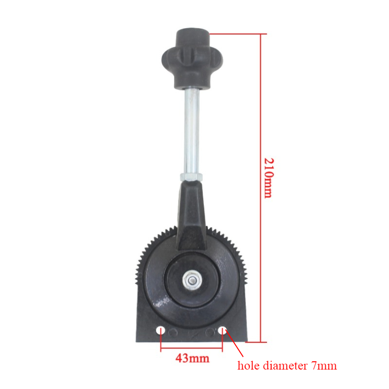 Hand Throttle Control for Excavator Harvester Tractor Ship Manure Spreader Throttle Cable Assembly Self-locking Controller: Gold