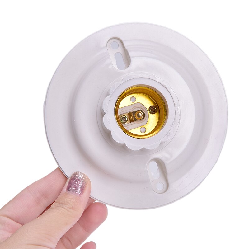 1 Stuk E27 Led Lamp Houder Ronde Socket E27 Base Opknoping Lamp Socket Schroef Base