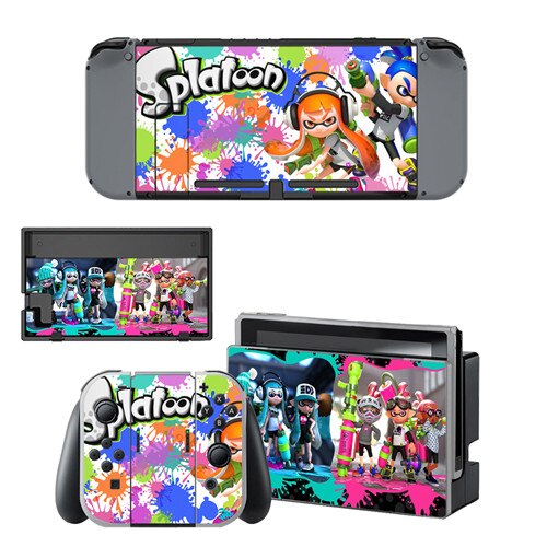 Game Splatoon 2 Skin Sticker vinyl for NintendoSwitch stickers skins for Nintend Switch NS Console and Joy-Con Controllers: YSNS0366