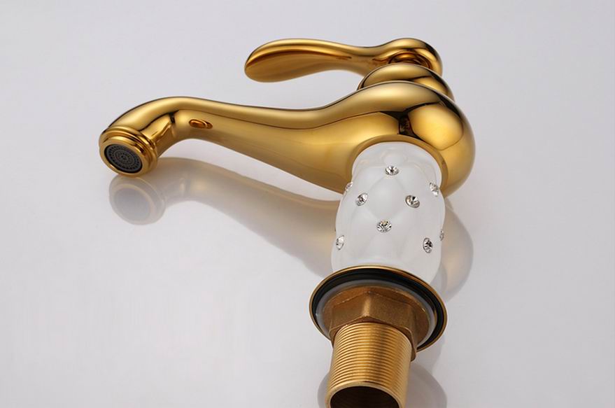 Robinet de salle de bain or robinet en laiton avec... – Grandado