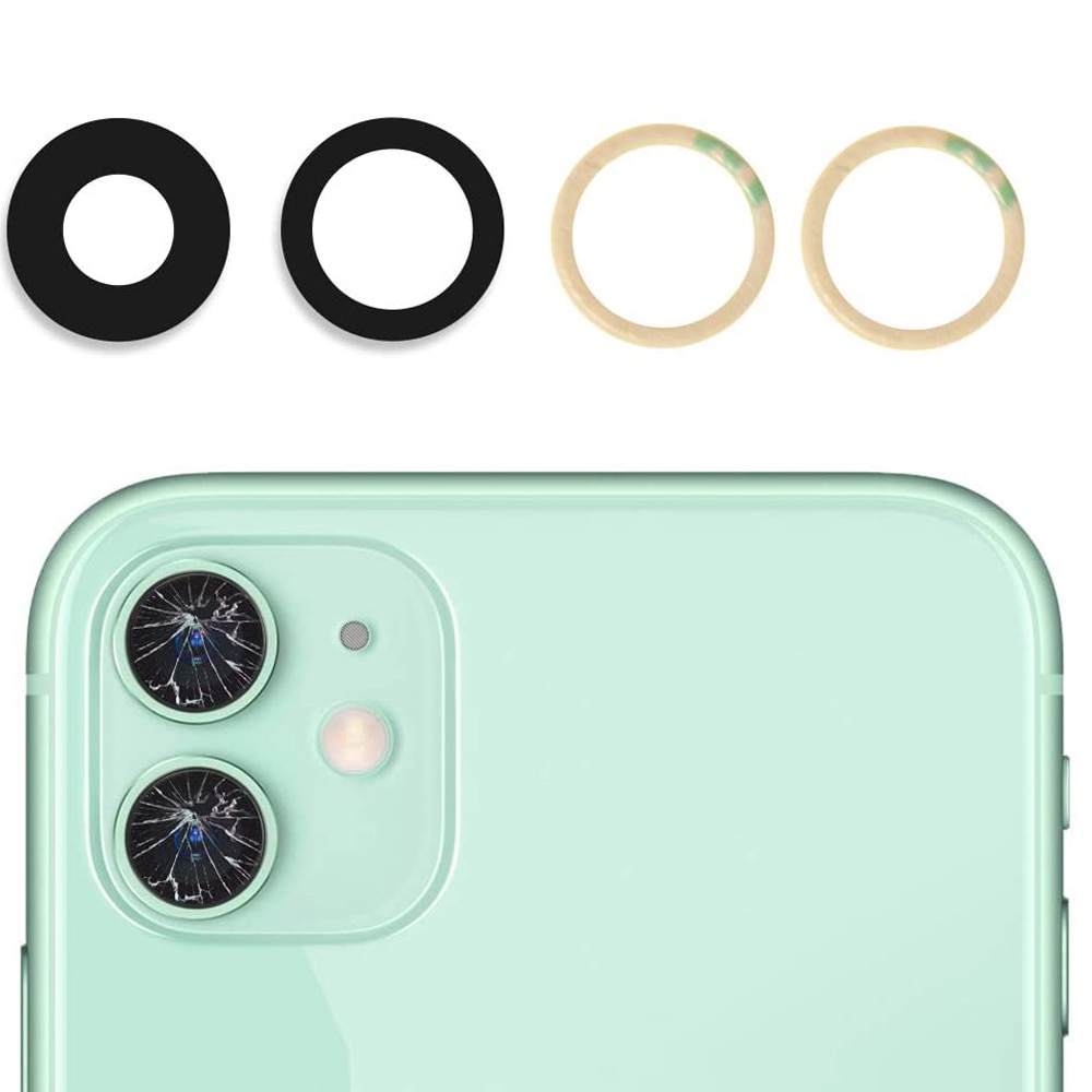 Achter Back Camera Glas Lens Cover Voor Iphone 6 6S 6SP 7 7P 8 Plus X Xr Xs 11 12 Pro Max Met Lijm En Reparatie Tools