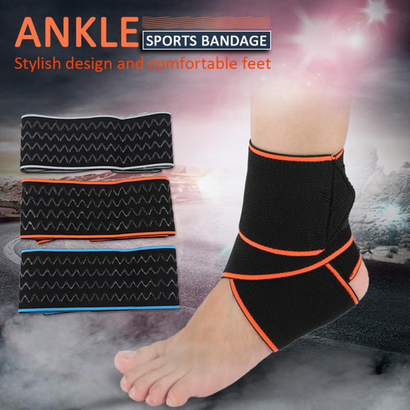 1PCS Elastic Ankle Support Strap Brace Compression Achilles Tendon Sprain Protector Protective Fixed